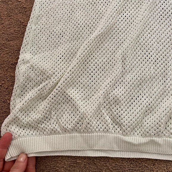 Tibi Green Crispy Viscose Mesh Tank Top - Picture 6 of 10